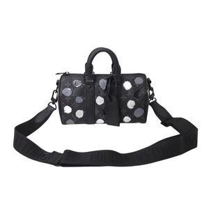 Louis Vuitton Yayoi Kusama YK Keepall Bandouliere Bag Black Shoulder